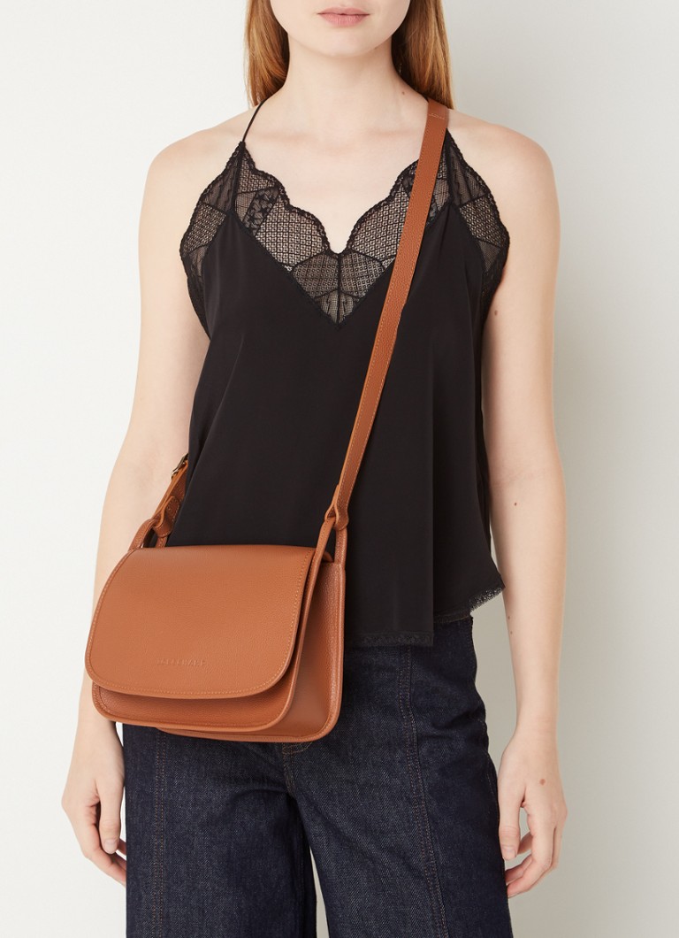 Longchamp Le Foulonné crossbody laukku M nahkaa