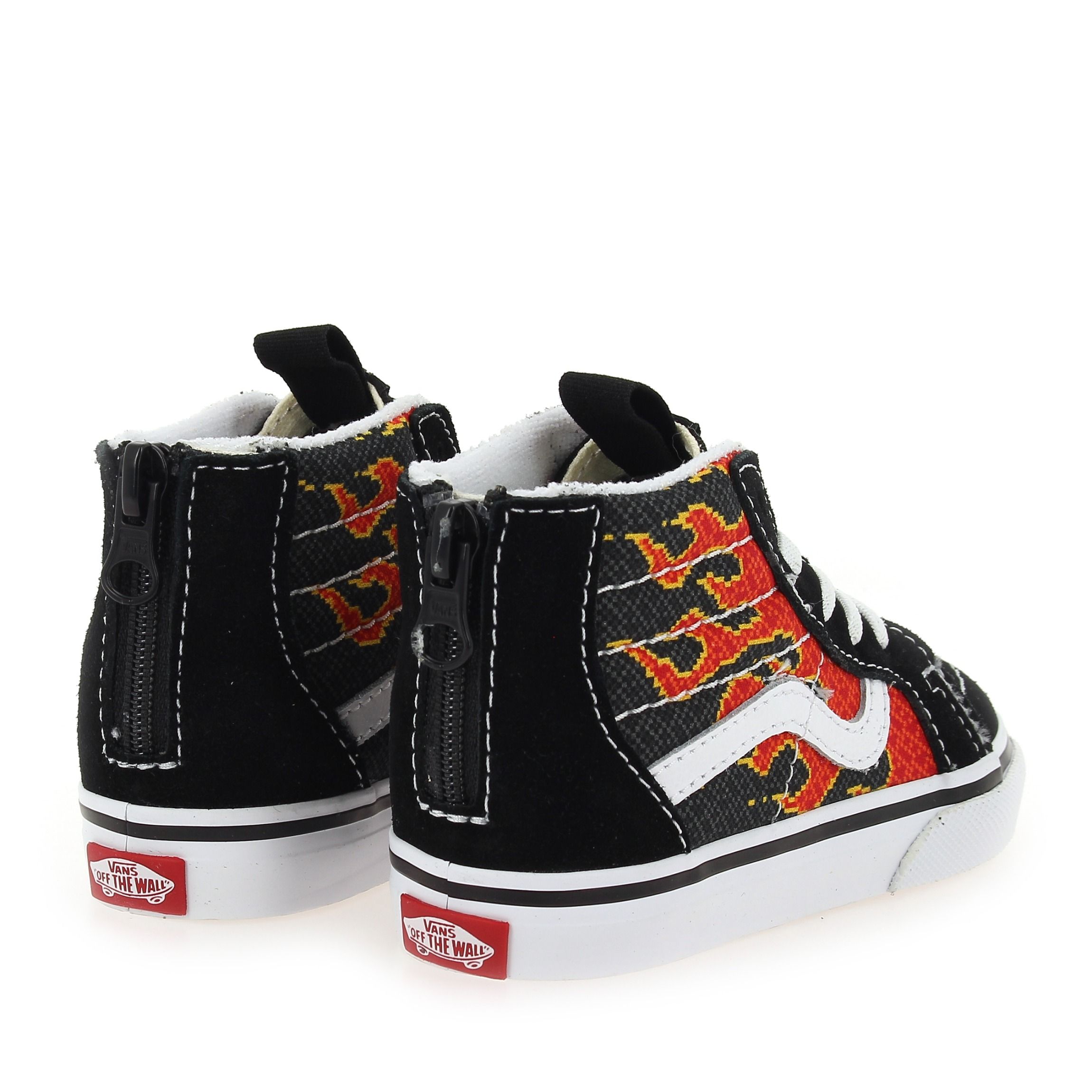 Vans  TD SK8-HI PIXEL FLAME -  Noir