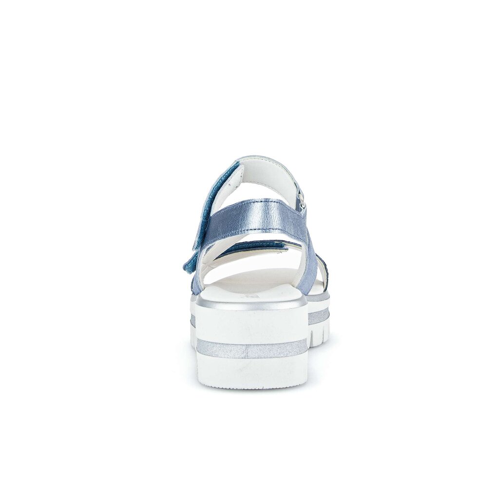Gabor fashion Plateau Sandale blau