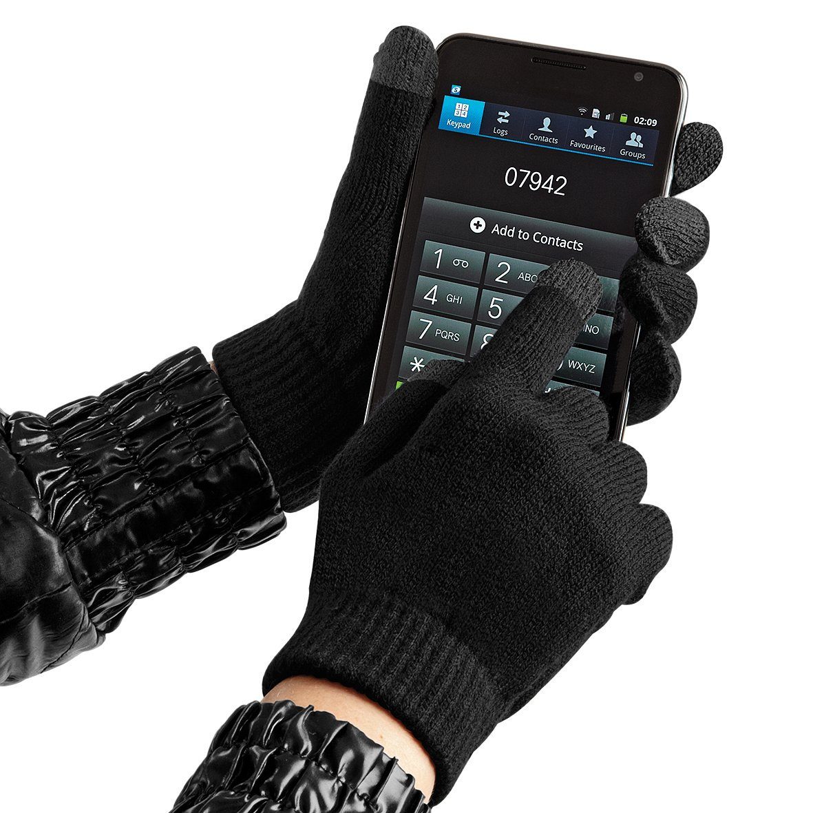 Beechfield® Strickhandschuhe Damen Winter Handschuhe / Strickhandschuhe / Winterhandschuhe Gr. S/M - L/XL - Touch-Finger