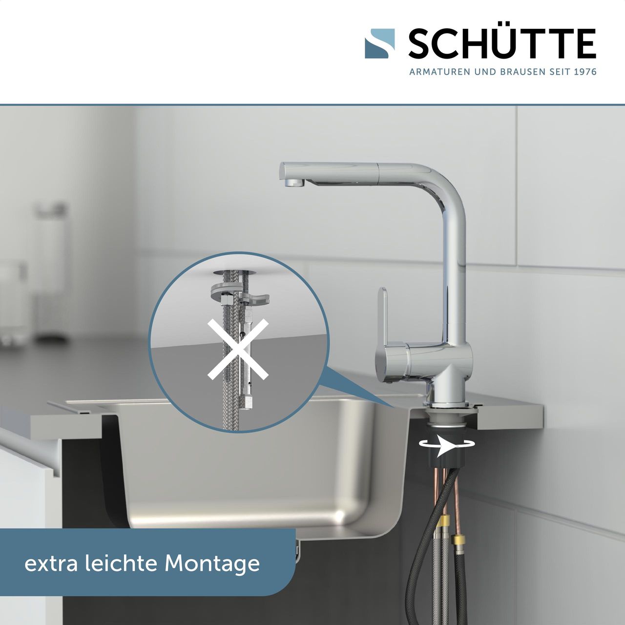 Schütte Spültischarmatur LONDON Chrom