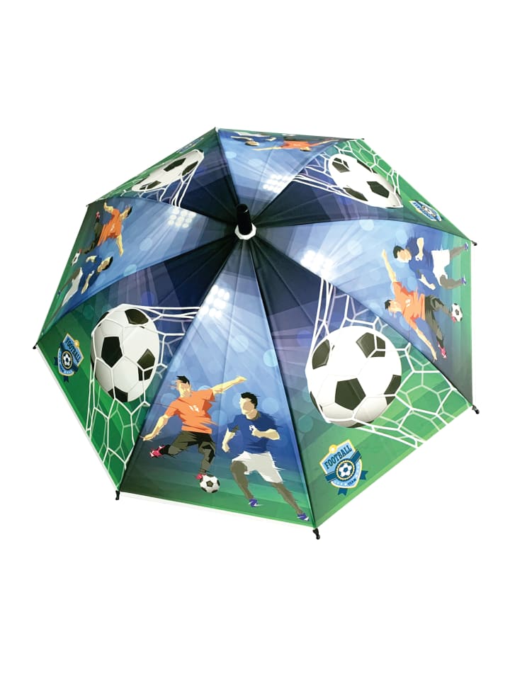 Yuhu.kids Regenschirm Fußball Team in Blau günstig kaufen onesize