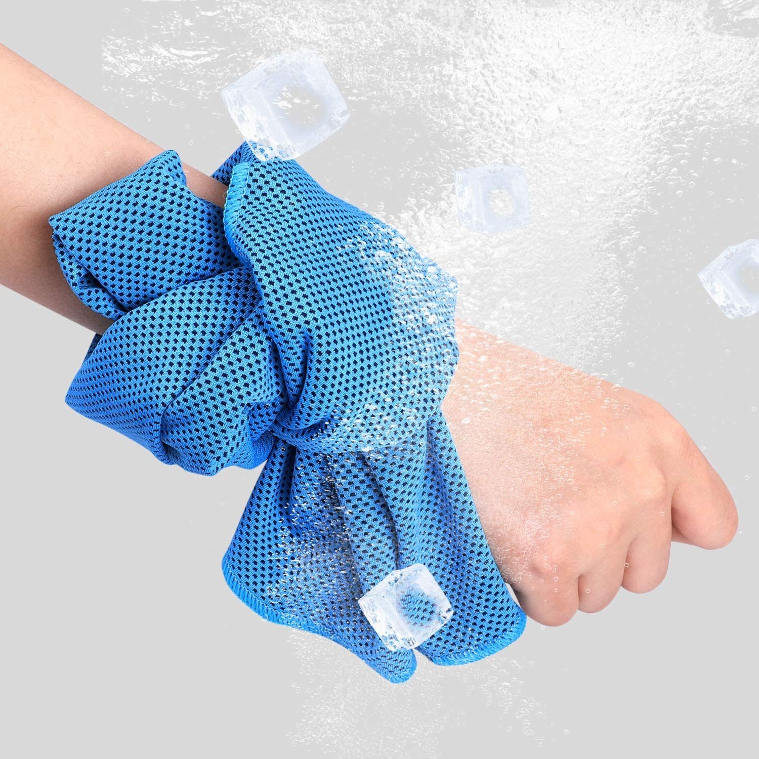Devenirriche Sporthandtuch Cooling Towel für Fitness 3pcs,Mikrofaser Handtuch/Cooling,30*90cm