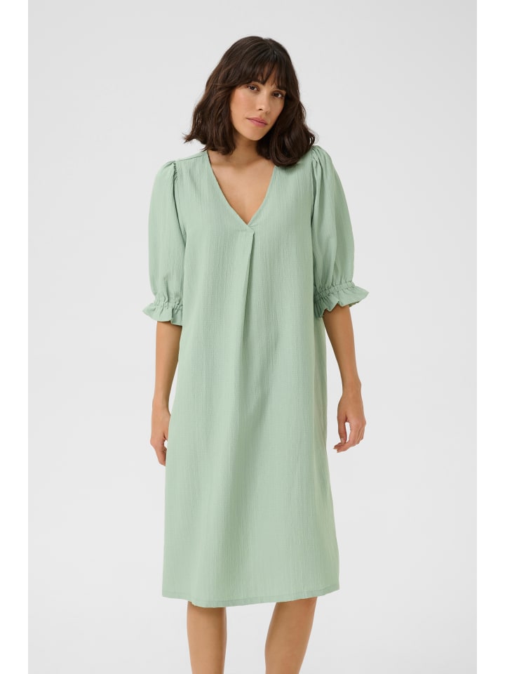 Kaffe Kleid KApaulina in Balsam Green CC günstig kaufen