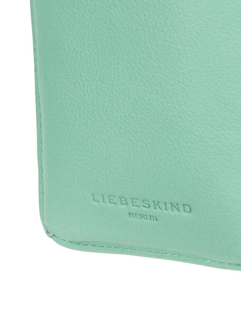 Handytasche aus Leder in grün