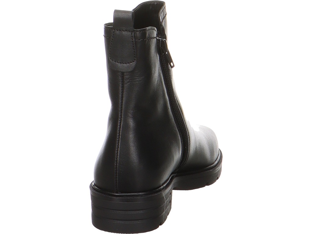 GABOR Stiefeletten schwarz Lammnappa (Melange), schwarz (schwarz)
