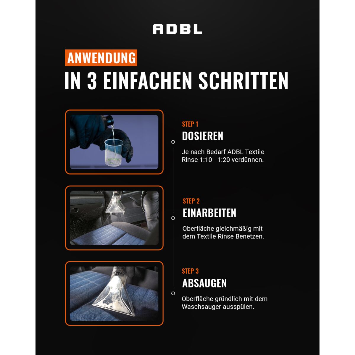 ADBL Textile Rinse Reiniger für Waschsauger 5L