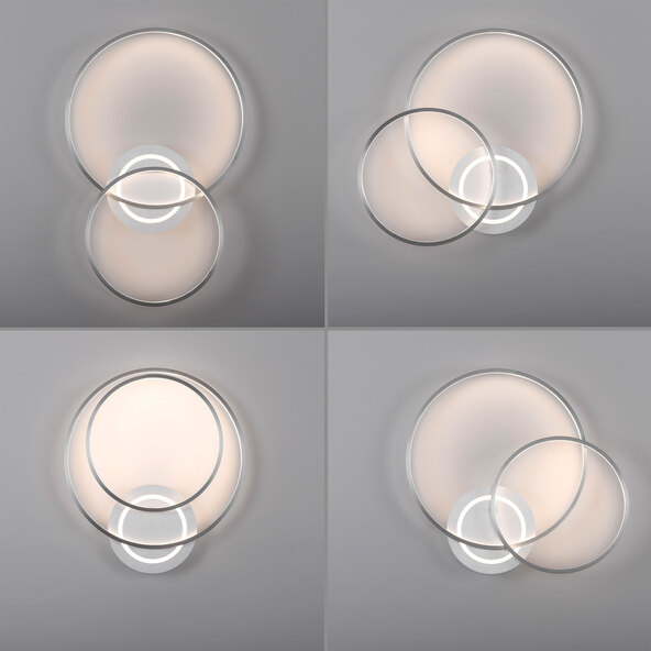 LED-Deckenleuchte ASMINA, alu