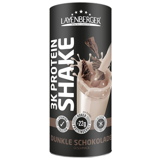 LAYENBERGER 3K Protein Shake dunkle Schokolade Plv  360 g  Pulver
