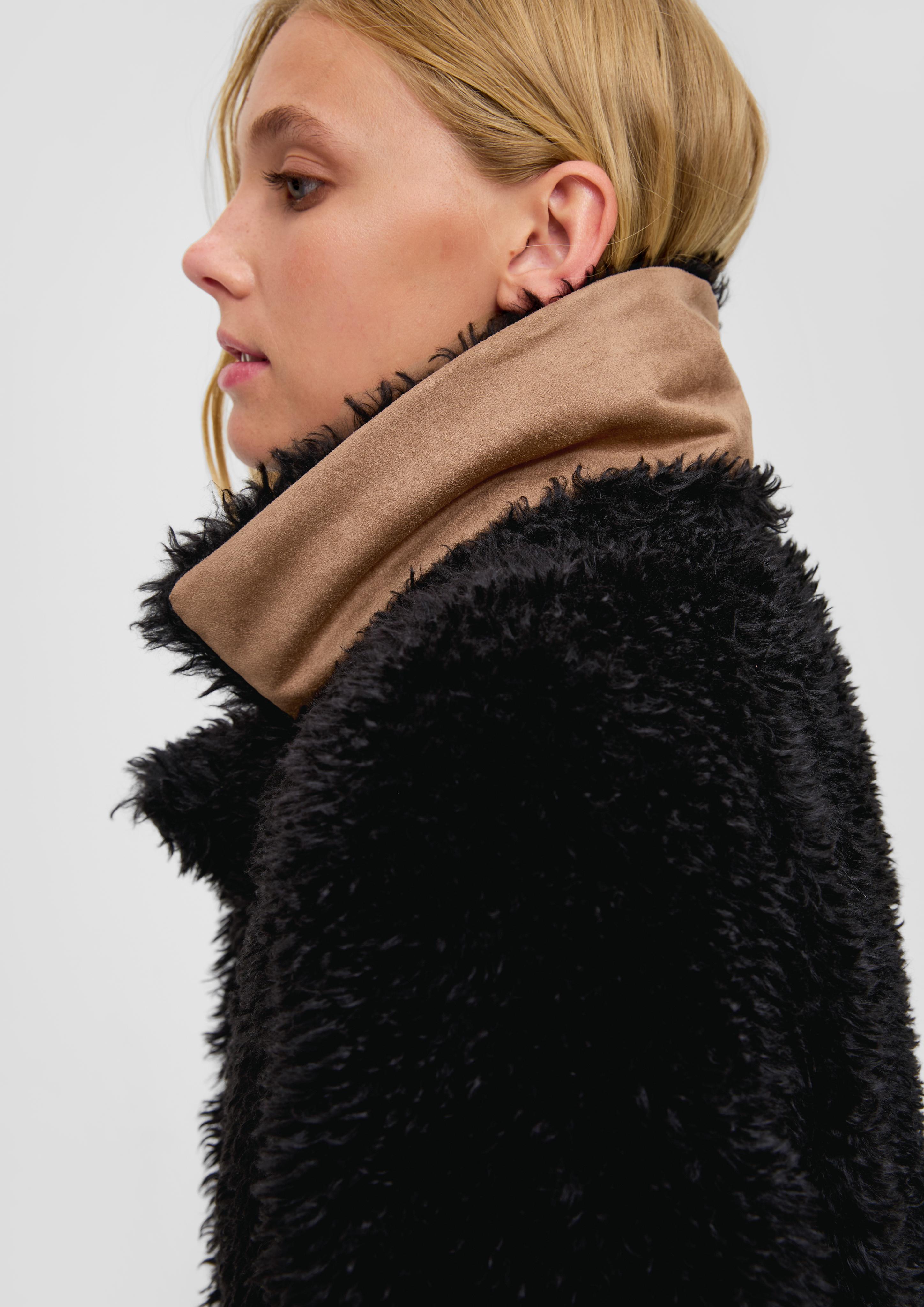 Oversized Teddy-Plüsch-Mantel  2134554-9999