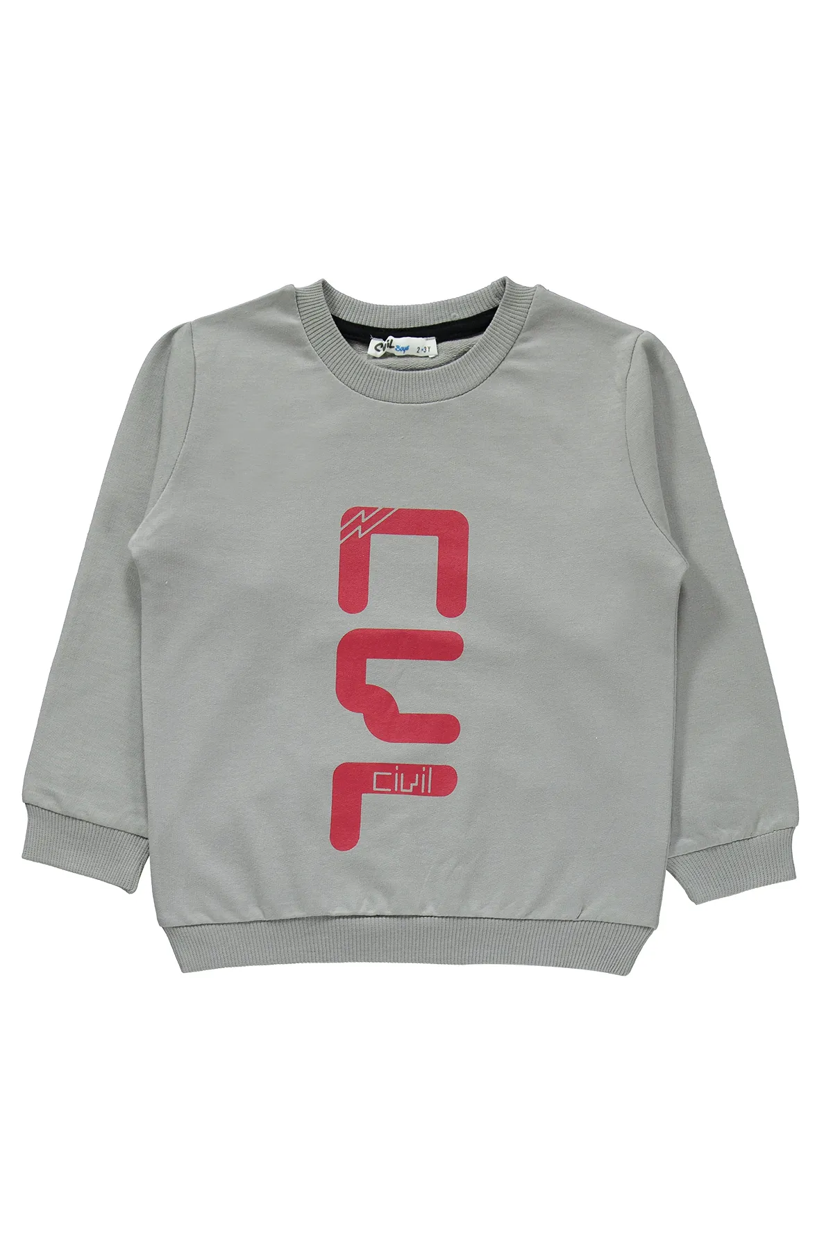 Civil Boys  Jungen-Trainingsanzug-Set, 2–5 Jahre, Grau