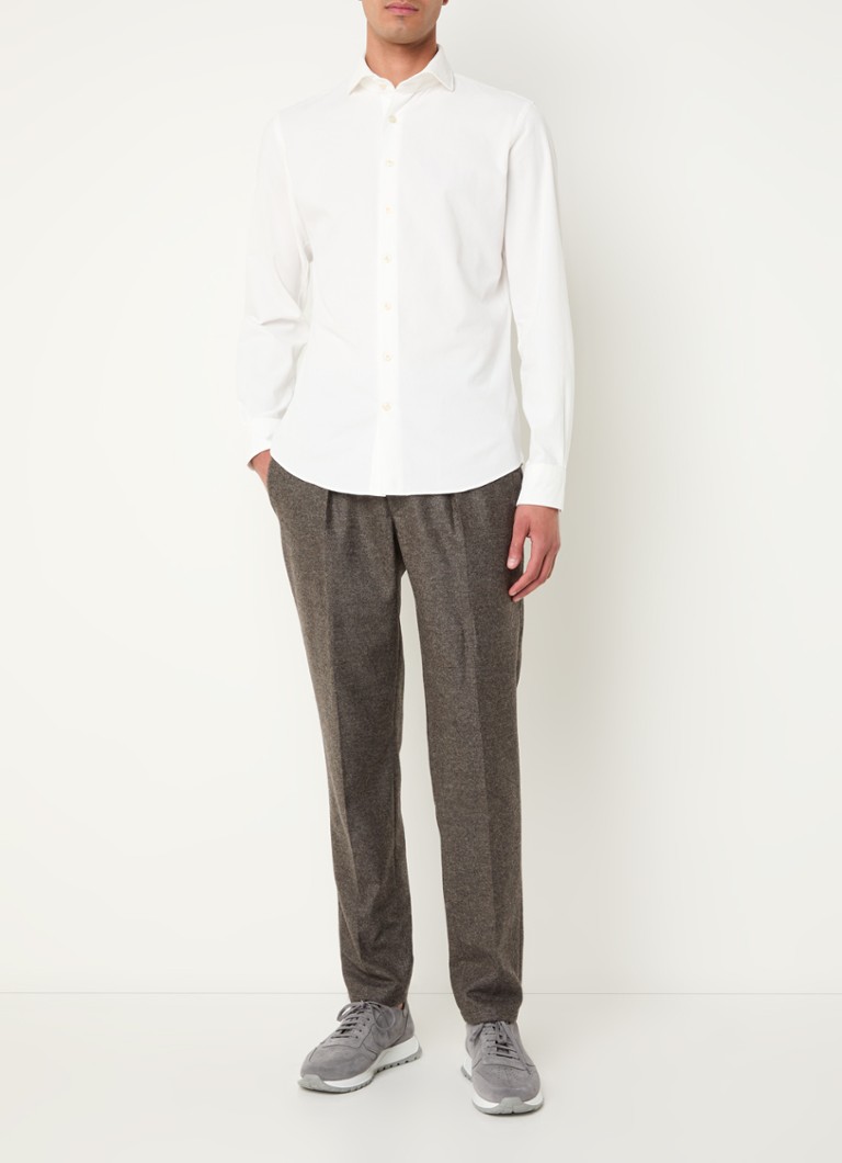 Profuomo Slim fit košulja s izrezanim ovratnikom