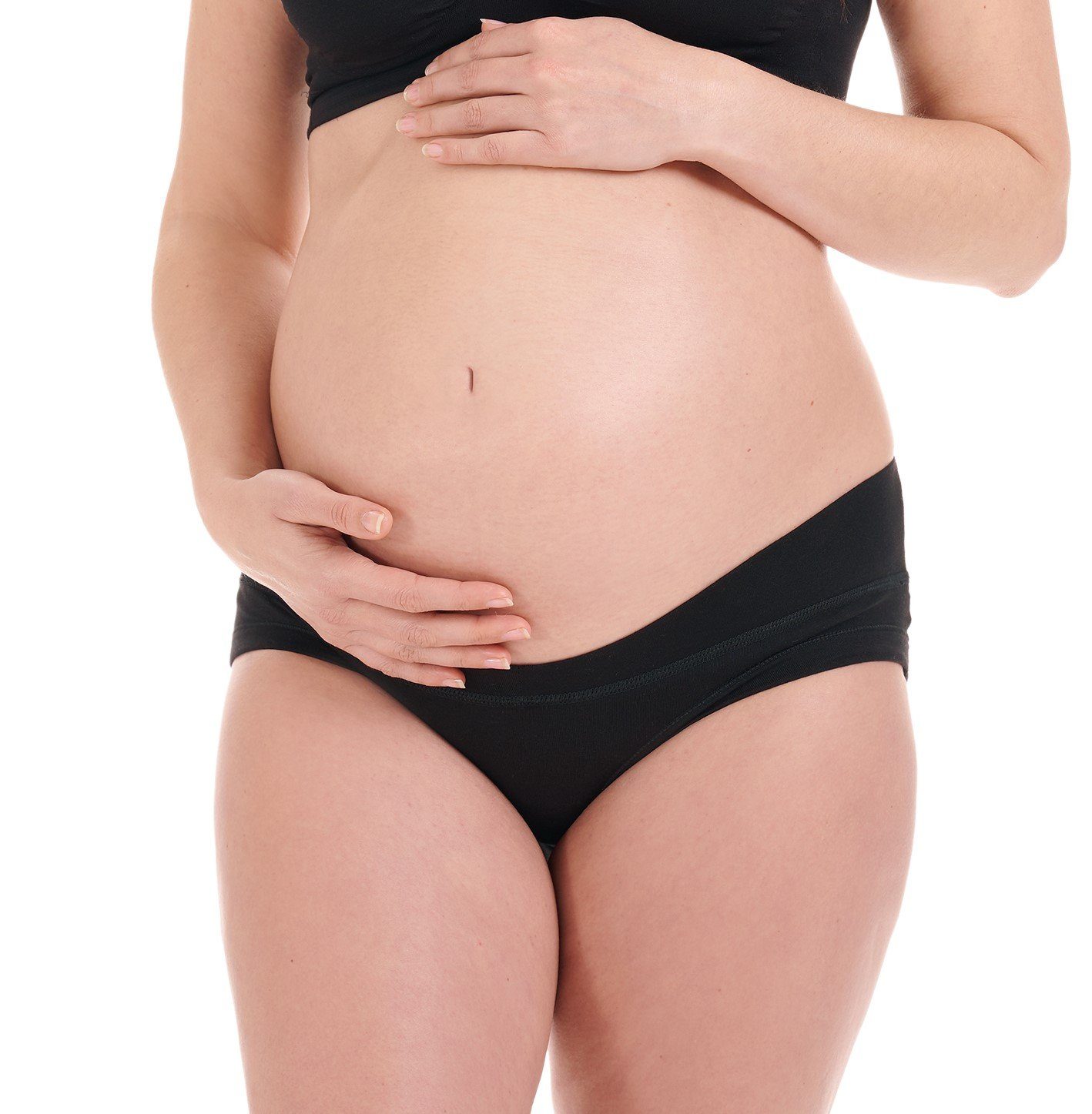 Herzmutter Umstandsslip Baumwoll-Mix - Unterbauchslip - Umstandswäsche (3er Pack, 3-St)