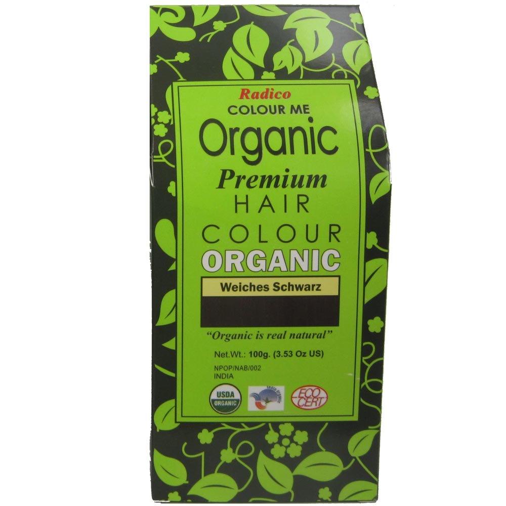 Radico Colour Me Organic Soft Black 100 g