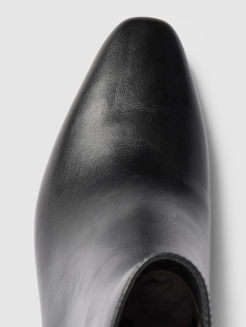 Stiefeletten aus Leder mit Label-Detail Modell 'WILLA' in schwarz