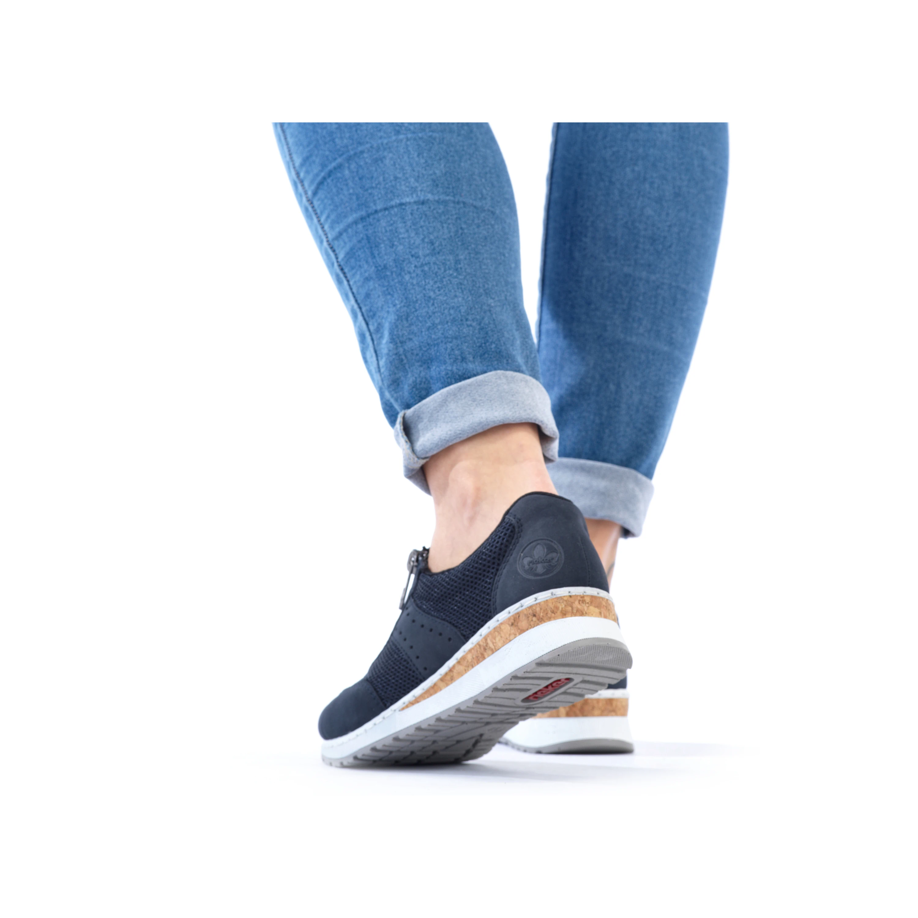 Rieker Damen Slipper marineblau