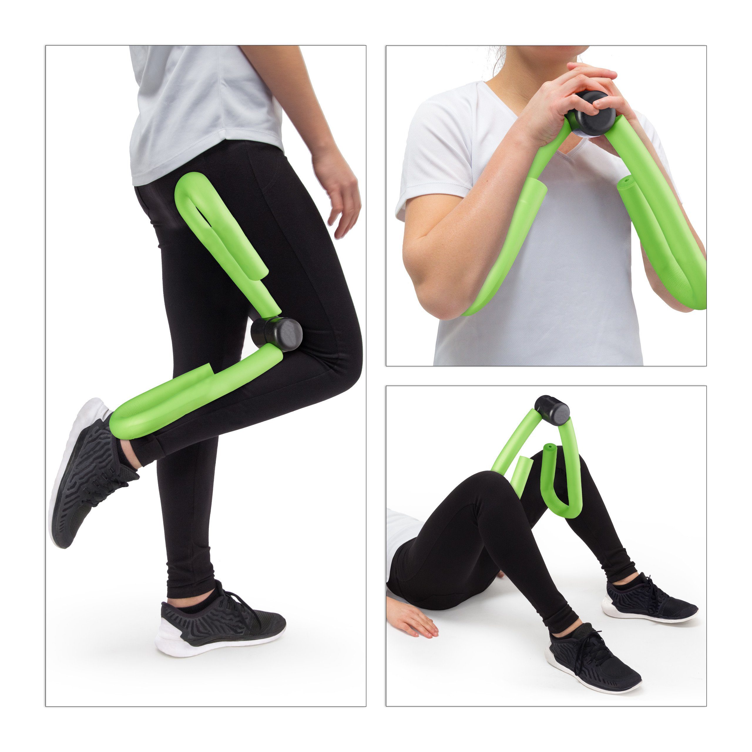 relaxdays Multitrainer Oberschenkeltrainer grün