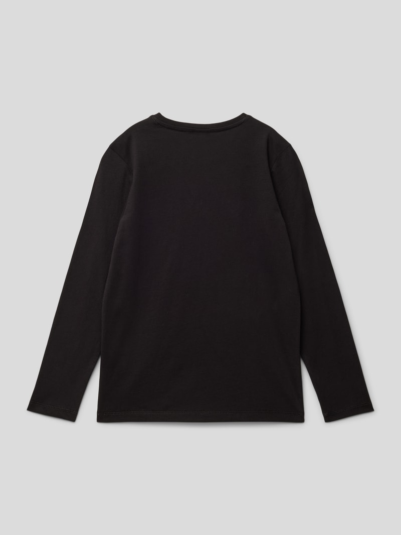 Longsleeve mit Statement-Print in schwarz