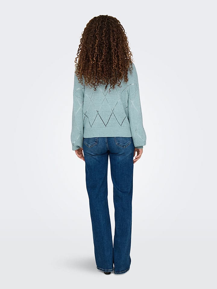 ONLY Pullover in Hellblau günstig kaufen
