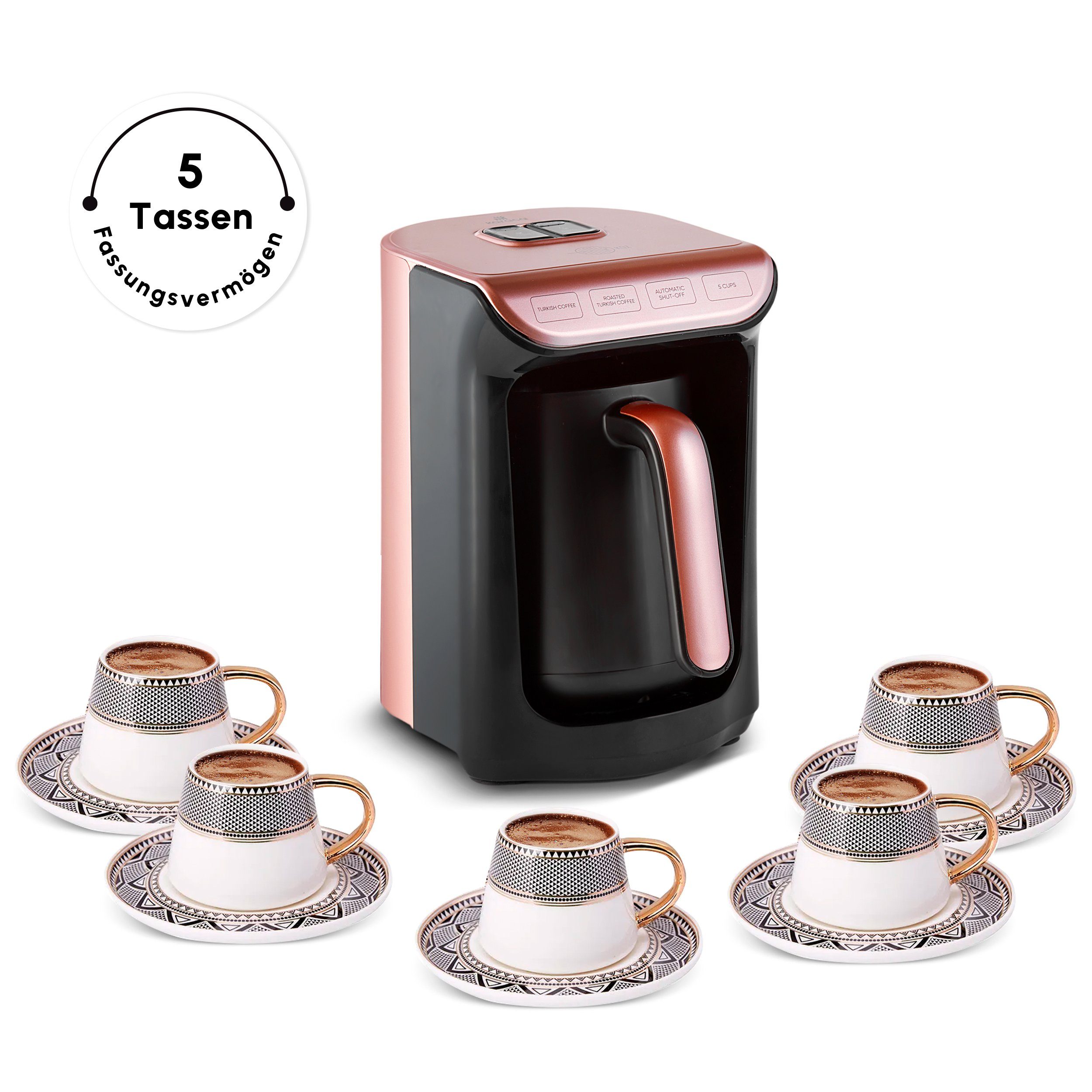 Karaca Espressomaschine Hatır Roast Türkische Kaffeemaschine Roségold