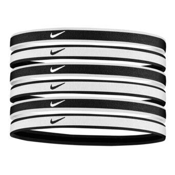 Swoosh Sport Tipped Haarband 6er Pack - Weiß, Schwarz