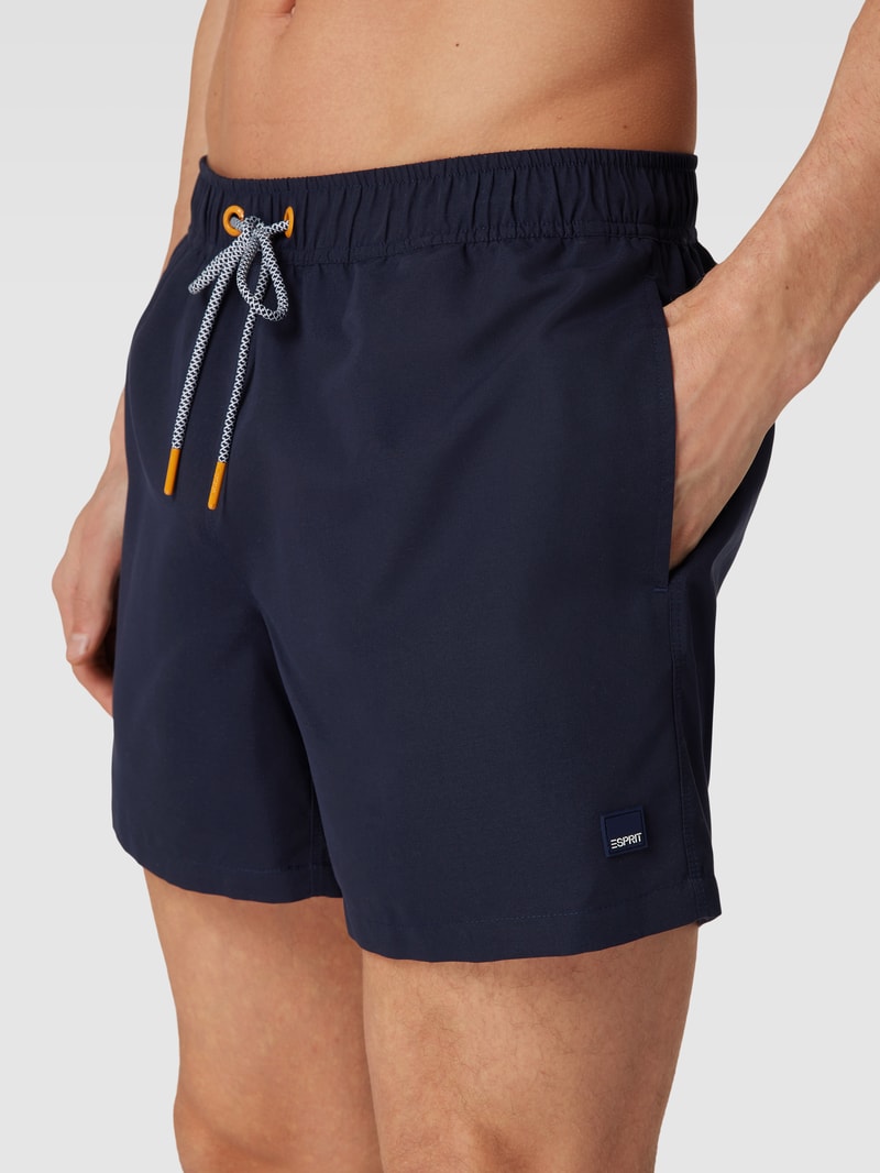 Badehose mit elastischem Bund Modell 'JONES BAY' in marineblau