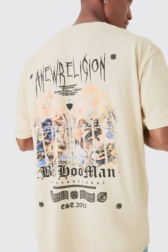 Oversize T-Shirt mit Anew Revolution Print