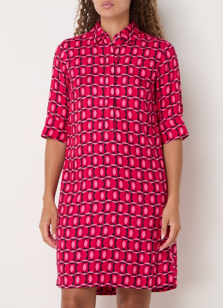 Rochie-tunică Hobbs Marciella cu mânecă scurtă și imprimeu