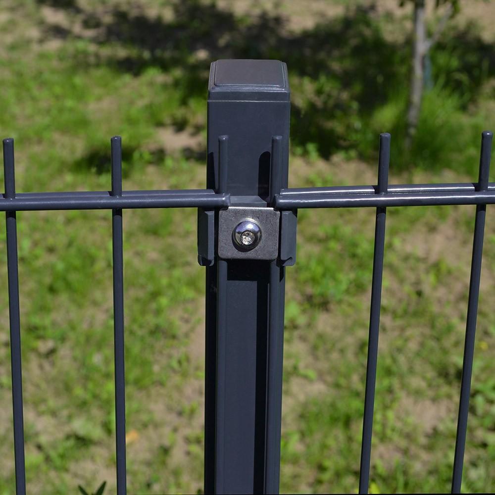 Home Deluxe Doppelstabmattenzaun anthrazit - 0400 mm x 30 m