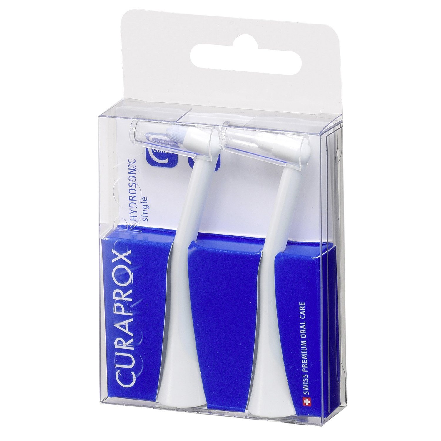CURAPROX Aufsteckbürsten Hydrosonic SINGLE Aufsteckbürsten, 2x Bürstenkopf, optimale Reinigung zwischen Zähnen & Zahnspangen
