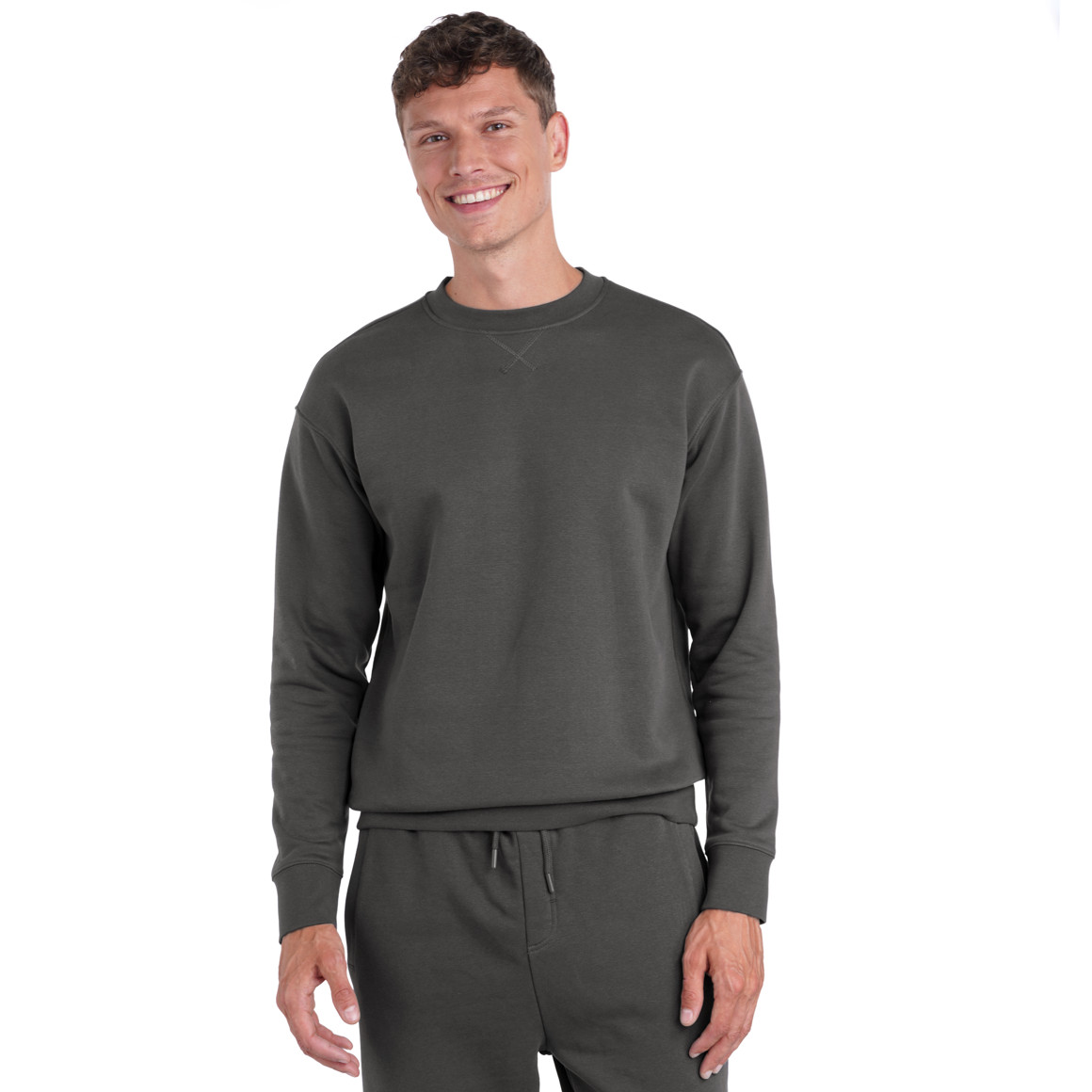 Herren Sweatshirt mit Rundhalsausschnitt