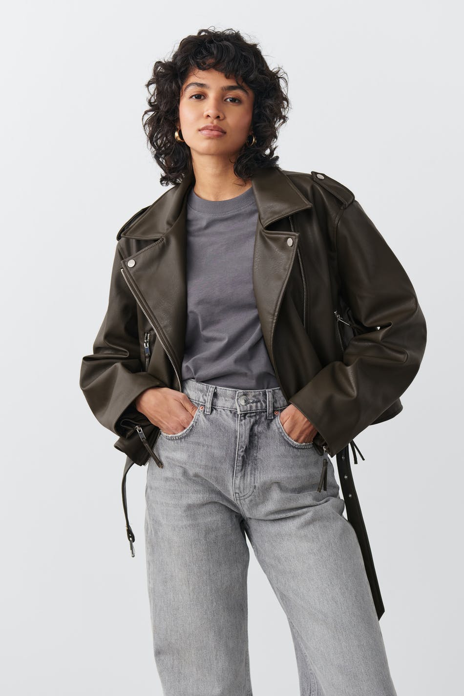 Basic biker jacket