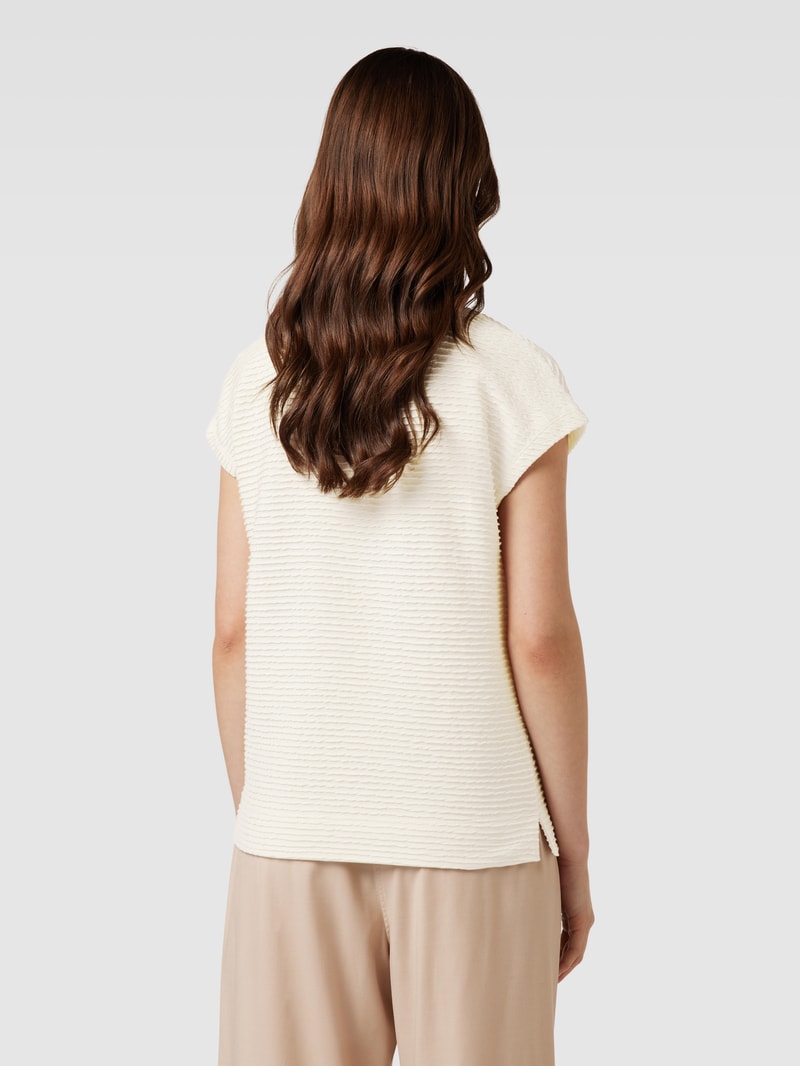 T-Shirt in Strukturmuster Modell 'Sabila' in offwhite