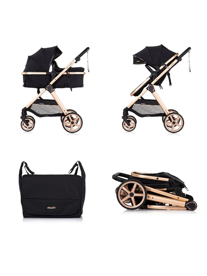 Chipolino Kombikinderwagen 2 in 1 Vista in schwarz günstig kaufen onesize