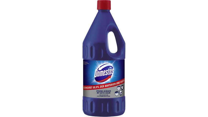Domestos Hygiene-Reiniger mit Aktiv-Chlor effiziente Schimmelbeseitigung 2 l