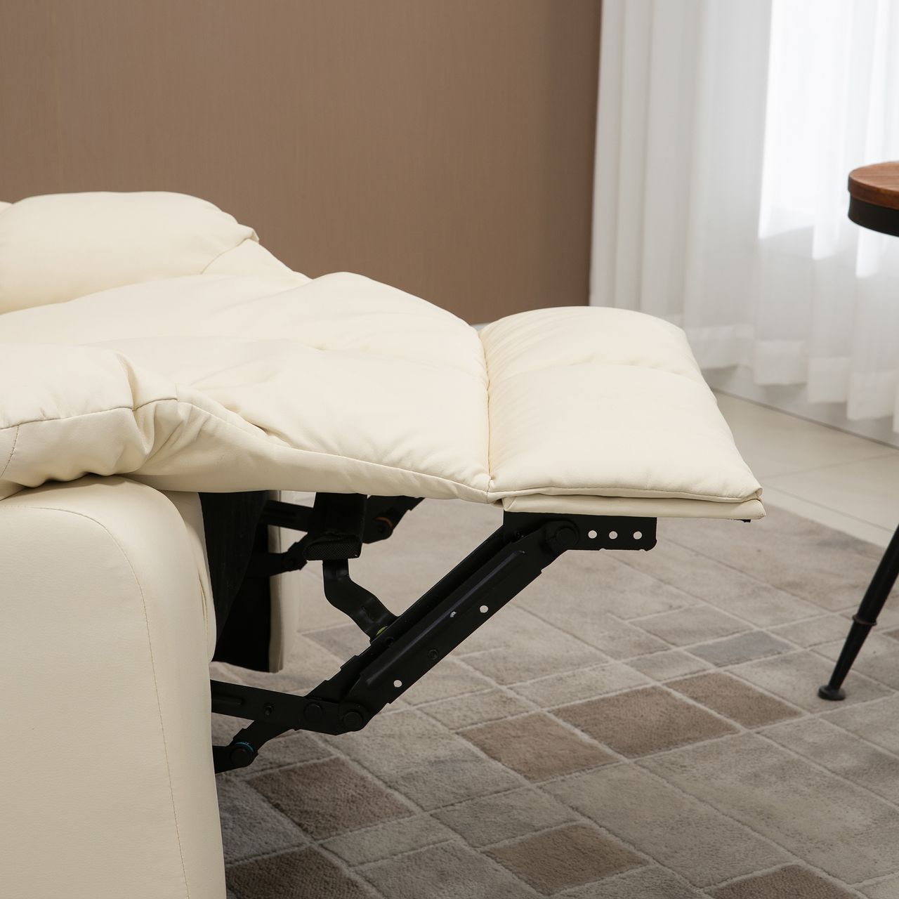 HOMCOM Massagesessel Elektrisch Fernsehsessel mit Liegefunktion 8 Massagepunkte