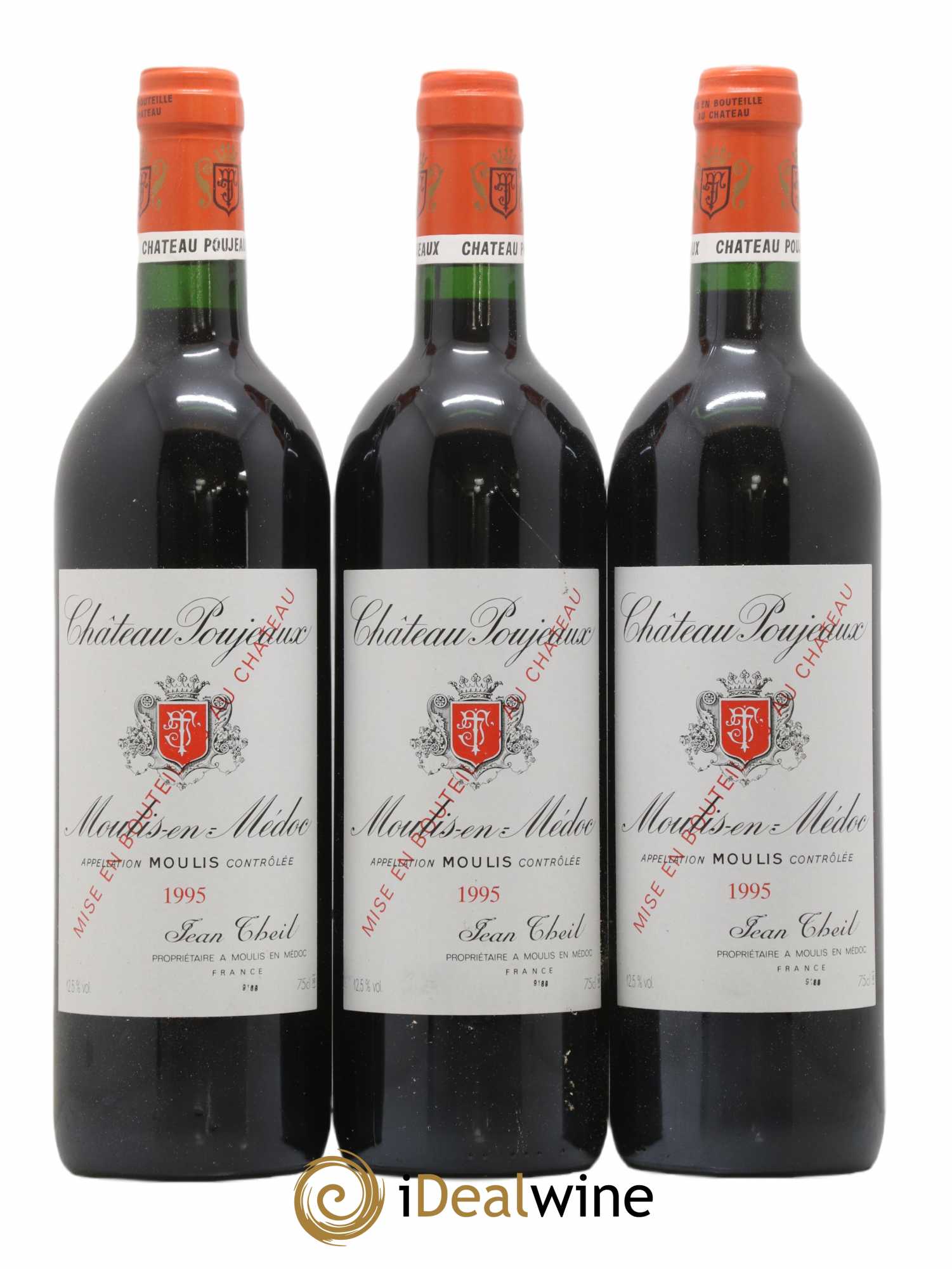 Château Poujeaux  1995 - Lot de 12 Bouteilles