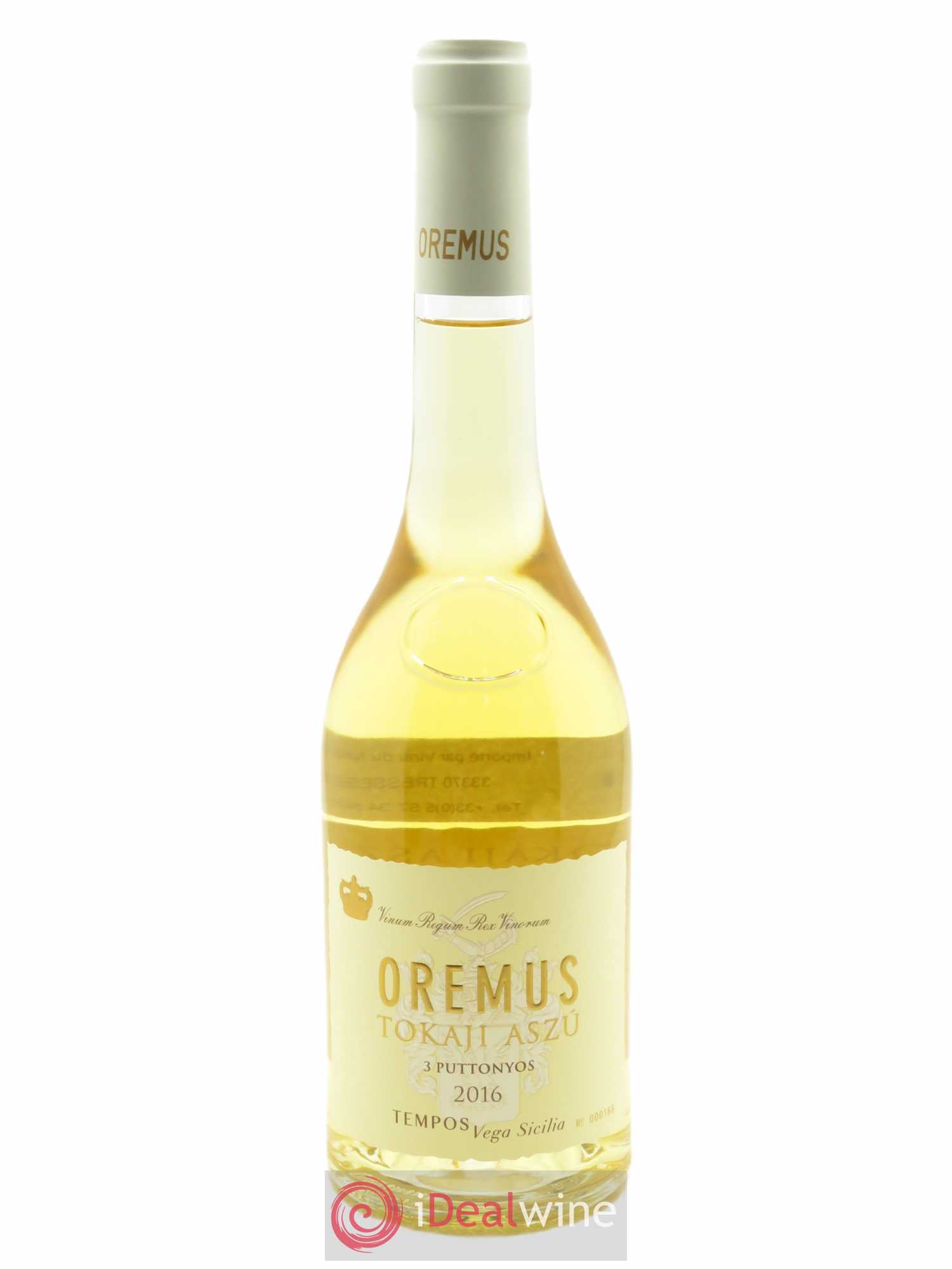 Tokaj Aszu 3 Puttonyos Oremus by Vega Sicilia (50 cl) 2016 - Lot de 1 Bouteille