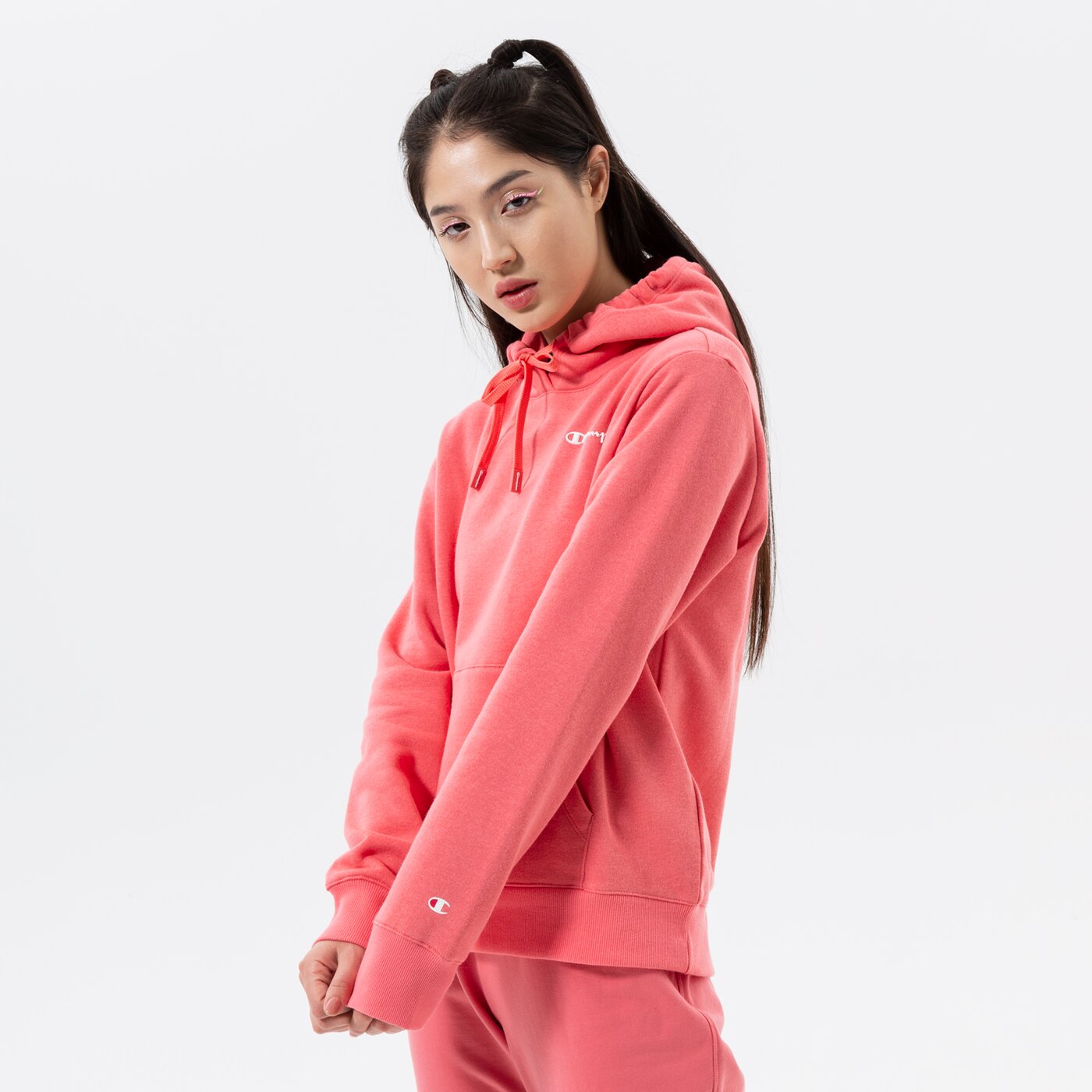 CHAMPION HOODIE HOODED SWEATSHIRT Rosa