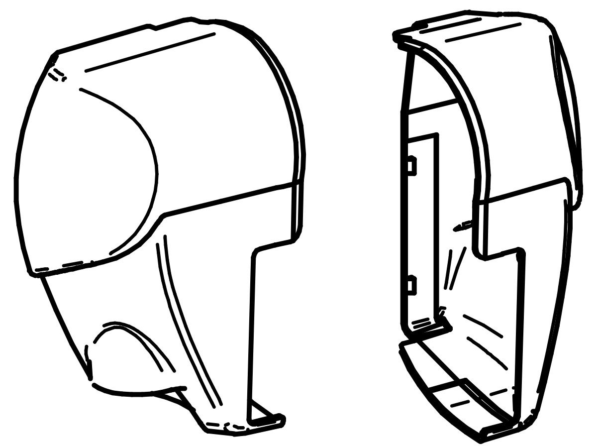 Thule Omnistor Set Endkappen Kassette 5003