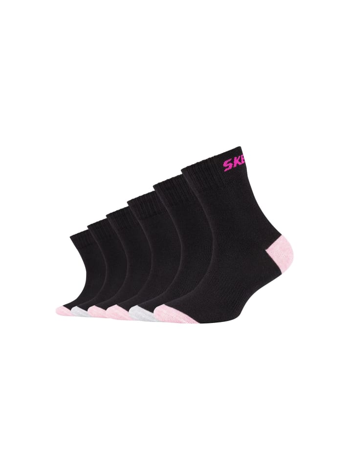 Skechers Socken 6er Pack mesh ventilation in Schwarz günstig kaufen