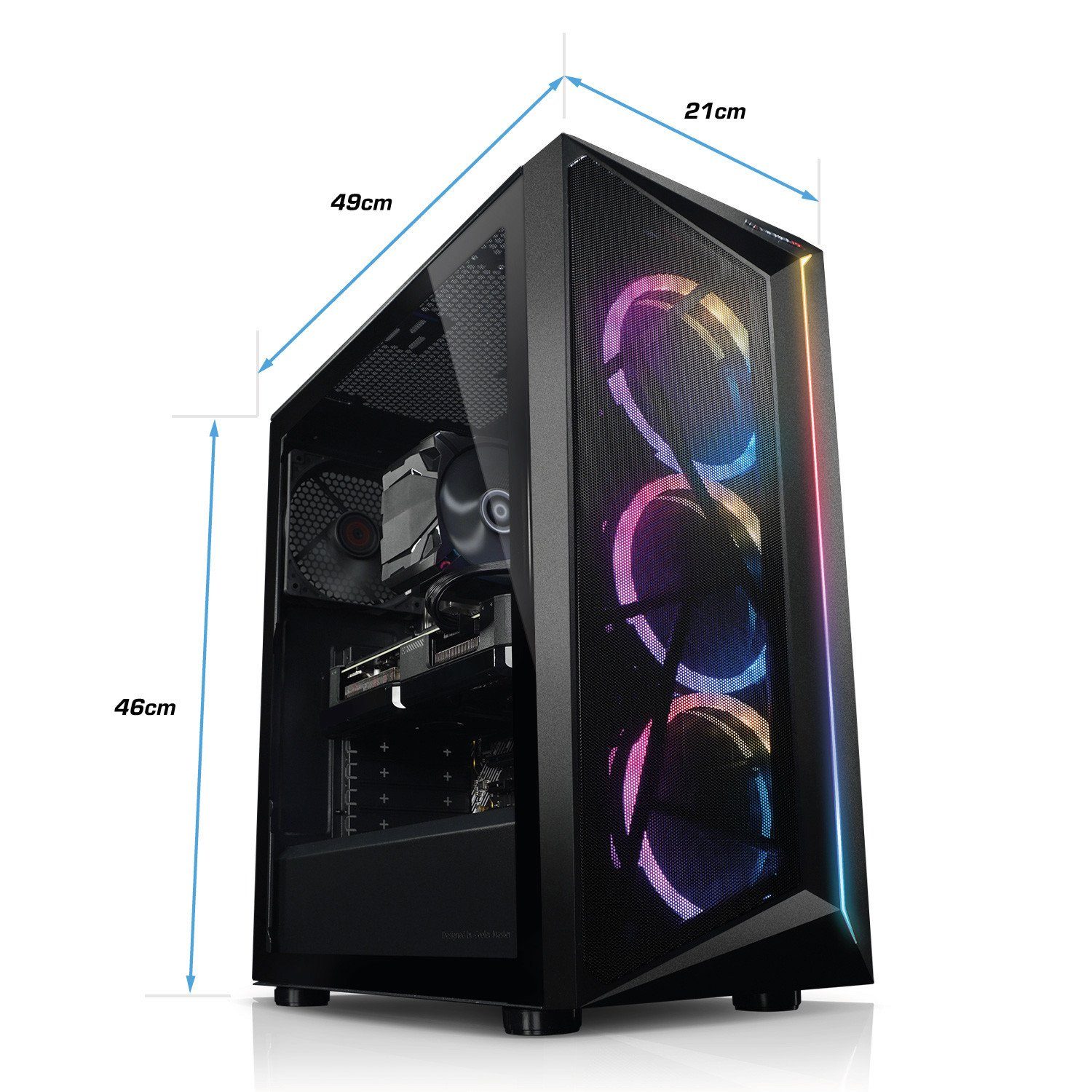 Kiebel Earthquake Gaming-PC (Intel Core i9 Intel Core i9-11900KF, RTX 4060, 32 GB RAM, 2000 GB SSD, Luftkühlung)
