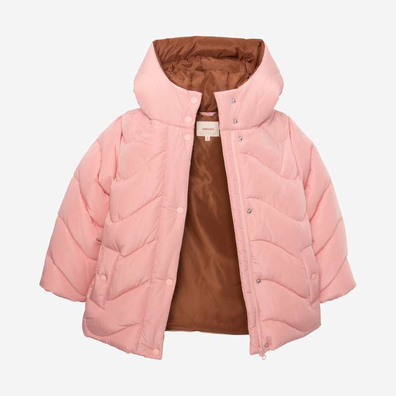 Doudoune fille rose et caramel Catimini
