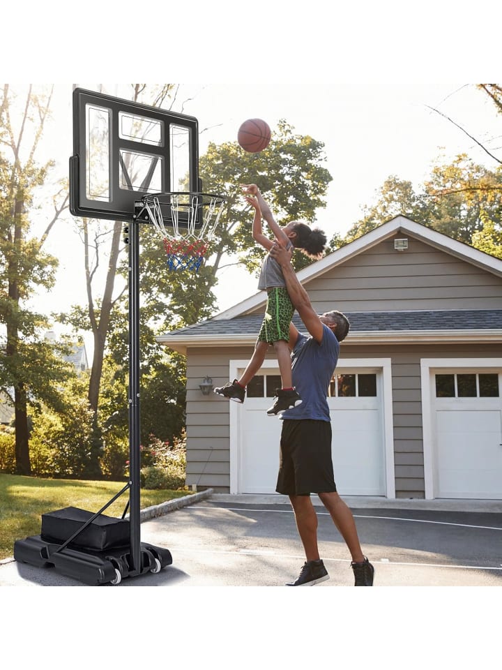 COSTWAY Basketballständer 143-305 cm in Schwarz günstig kaufen onesize