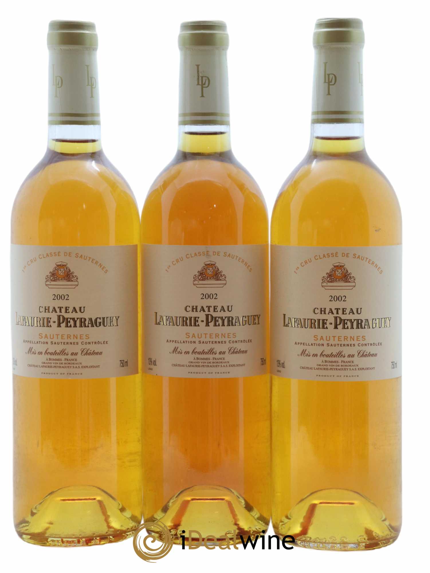 Château Lafaurie Peyraguey 1er Grand Cru Classé  2002 - Lot de 6 Bouteilles