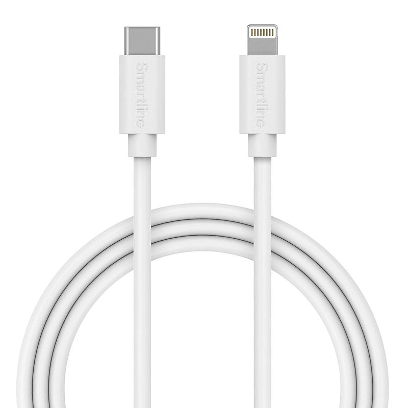 Smartline Ladekabel USB-C til lightning 3 m