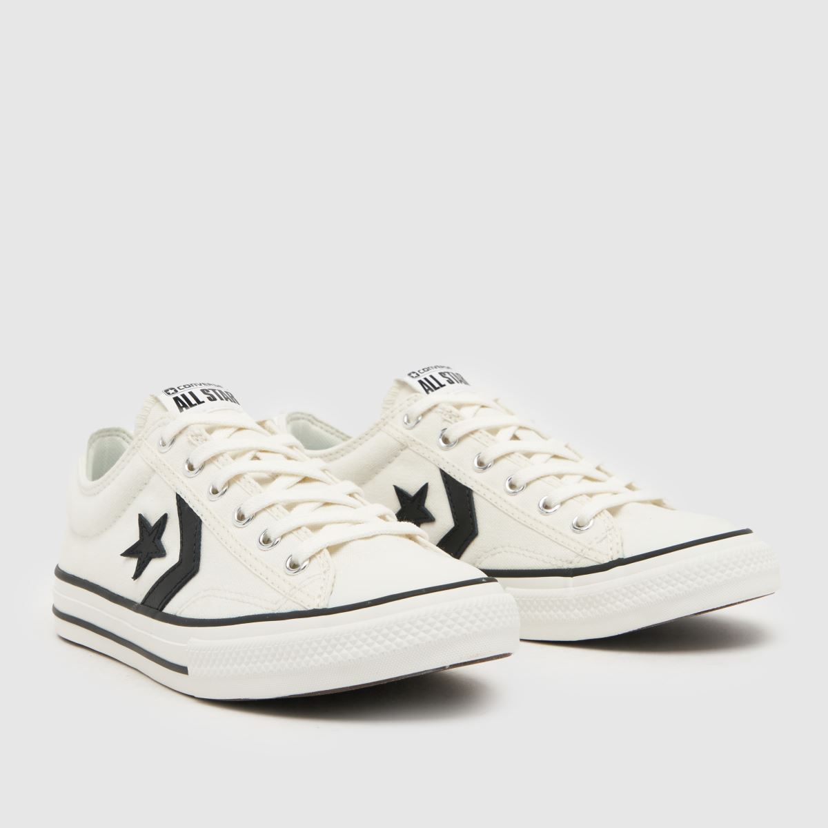 Converse vita och svarta Star Player 76 Pojkar Ungdomsskor