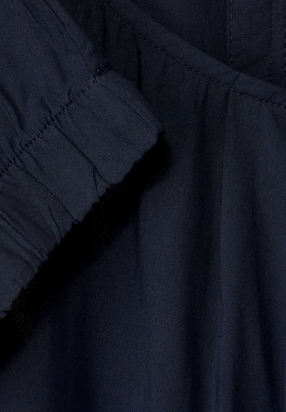 Street One Unifarbene Bluse mit Falten