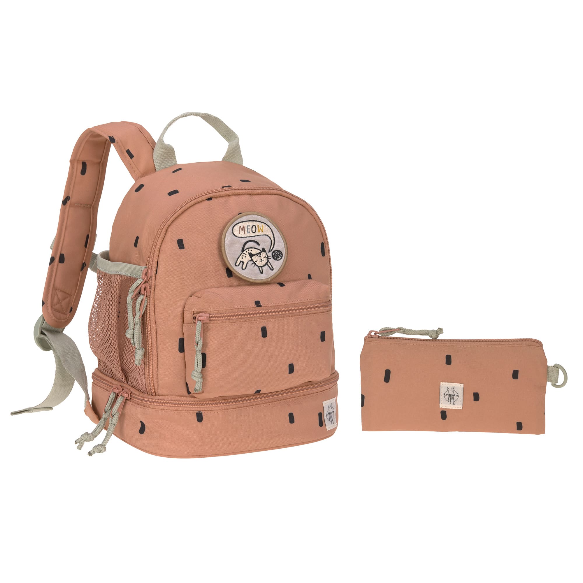 Kindergartenrucksack Mini - Happy Prints, Karamell