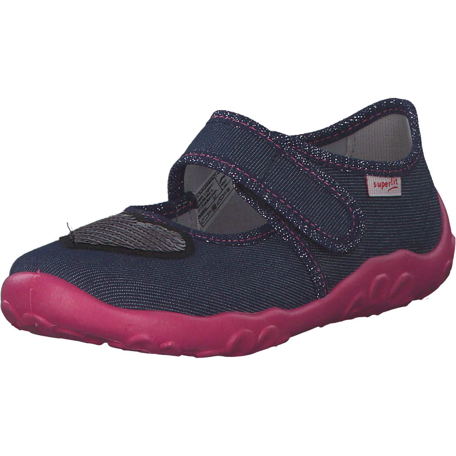 Superfit BONNY 00280, Hausschuhe, Kinder, Blau (Herz)